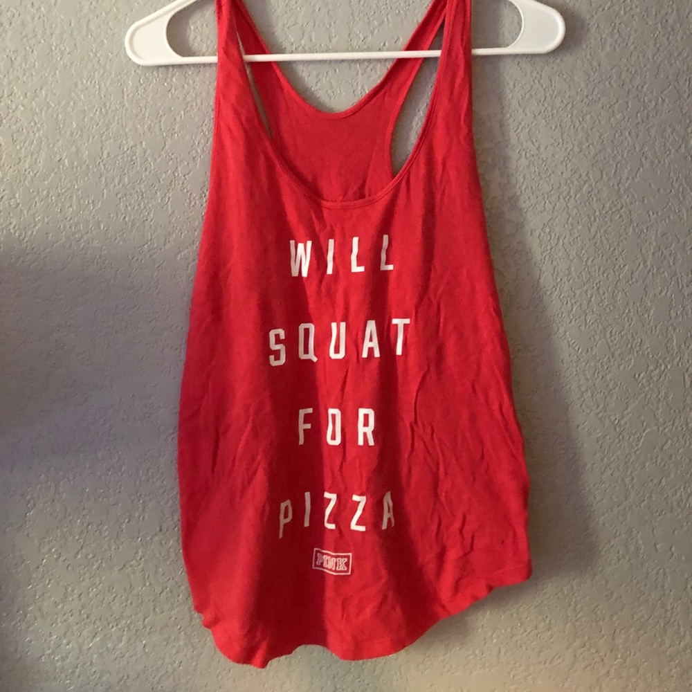 PINK pizza runners tank